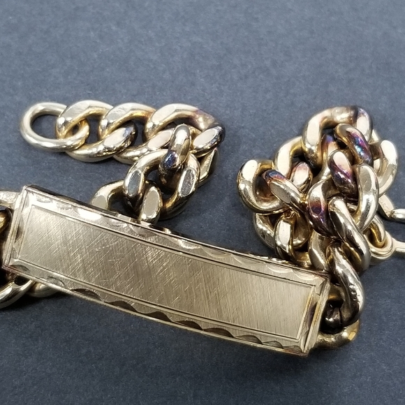 Elco 12k Gold Filled Chunky Bracelet - Picture 4 of 14